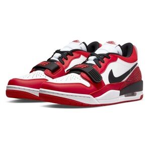 Nike Jordan Legacy 312 Low Chicago Red Black White Strap Sneakers Men Size 9 NEW